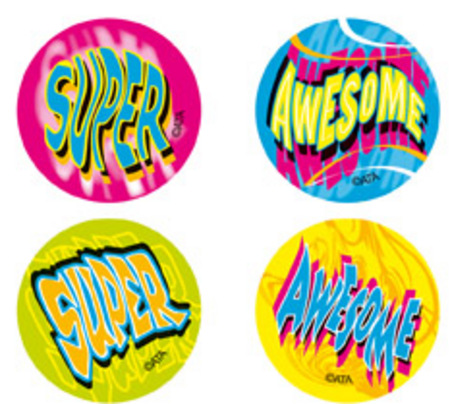 Super/Awesome Fluoro Stickers Pack 96