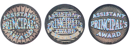 Silver Glitz Assistant Principal’s Award Stickers 40mm Pack 300