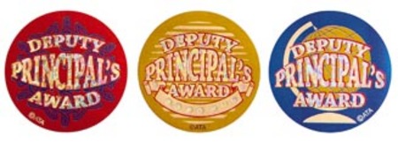 Foil Glitz Deputy Principal’s Award Stickers 40mm Pack 300