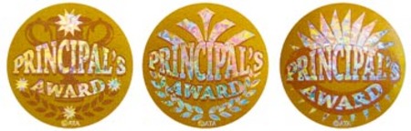 Principal's Gold Foil Award Stickers 40mm Pack 300