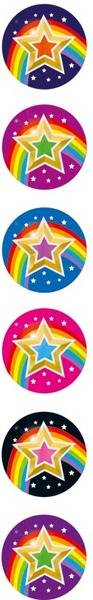 Stars Laser Stickers Pack 84