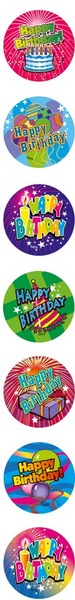 Birthday Laser Stickers Pack 84