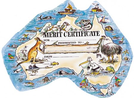 Australia Merit Certificates Pack 35