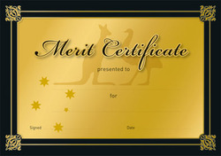 Gold Merit Certificates Pack 35