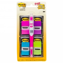 Flags Post-It 680-PPBGVA Value Pack + Highlighter (FS)