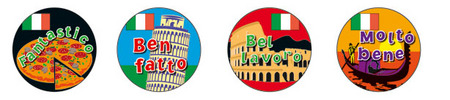 Italian Language Stickers Pack 96