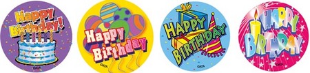 Birthday Merit Stickers Pack 96