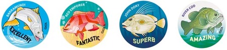 Australian Fish Merit Stickers Pack 96