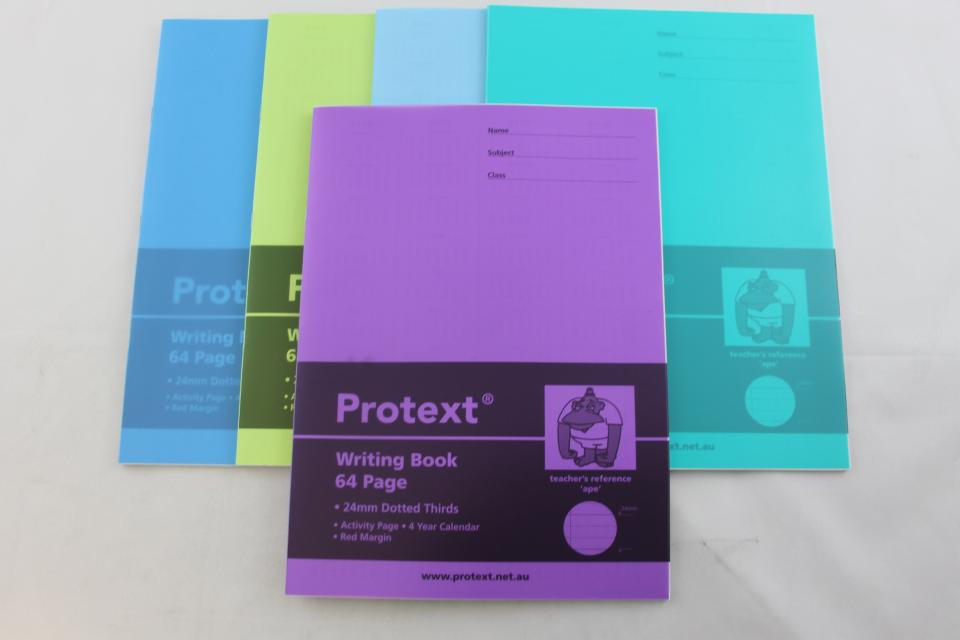 Writing Book Protext With Cover 335x240 64 Page 24mm Dotted - Ape