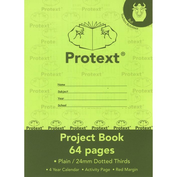 Project Book Protext With Cover 330x245 64pg 24mm Dotted Thirds - Bull (FS)