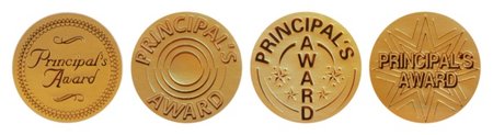Principal's Gold Award Stickers 29mm Pack 72