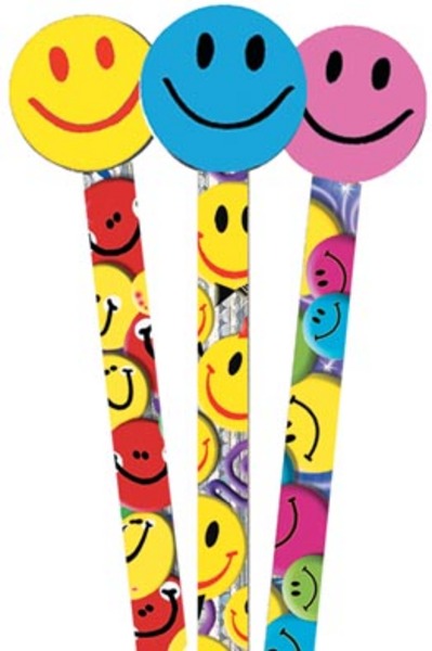 Smiles Pencil Toppers Pack 6