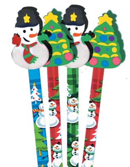 Snowman Pencil Toppers Pack 36