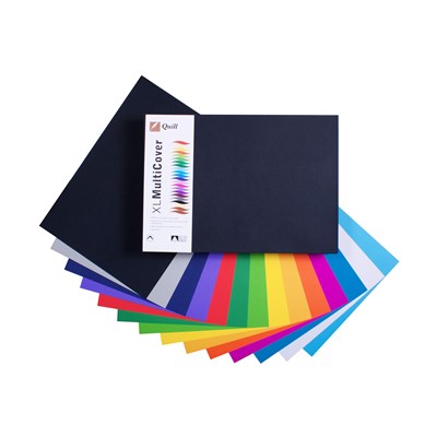 Quill Cover Paper A3 125gsm Assorted Pkt500 (FS)
