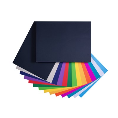 Quill Cover Paper 125GSM 380 x 510mm Pack 500 - Assorted (FS)