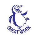 Great Work Penguin Merit Stamp
