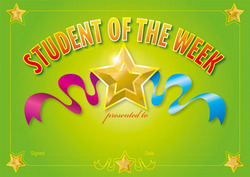 Student of the Week Merit Certificates Pack 35