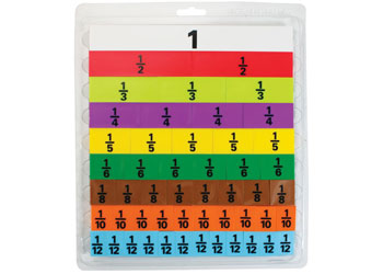 Fraction Colour Board Plastic 51 Pieces