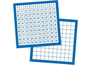 Number Board 0-99 Horizontal 24x24cm – 10 piece