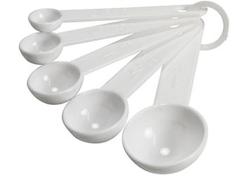 Measuring Spoons White – 5 piece