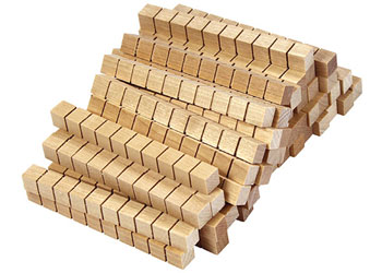 MAB Base 10 Longs Wood 10x1x1cm – 50 pieces