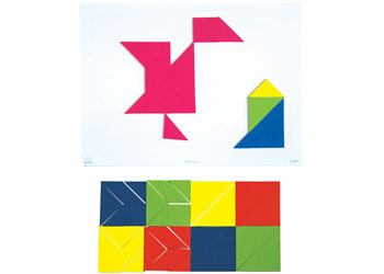 Magnetic Tangram 4 sets – 28 pieces