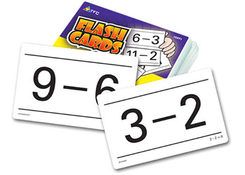 Subtraction Flash Cards – 55 Double Sided Cards