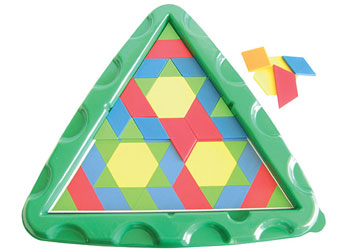 Pattern Blocks Tray Triangular