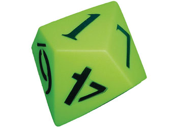 Dice: 10 Face Number 1-10 – 120mm PVC – each