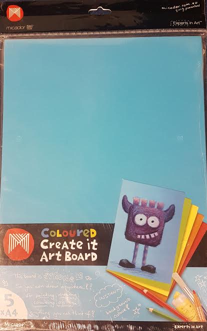 Micador Create-It Art Board A4 Pack 5