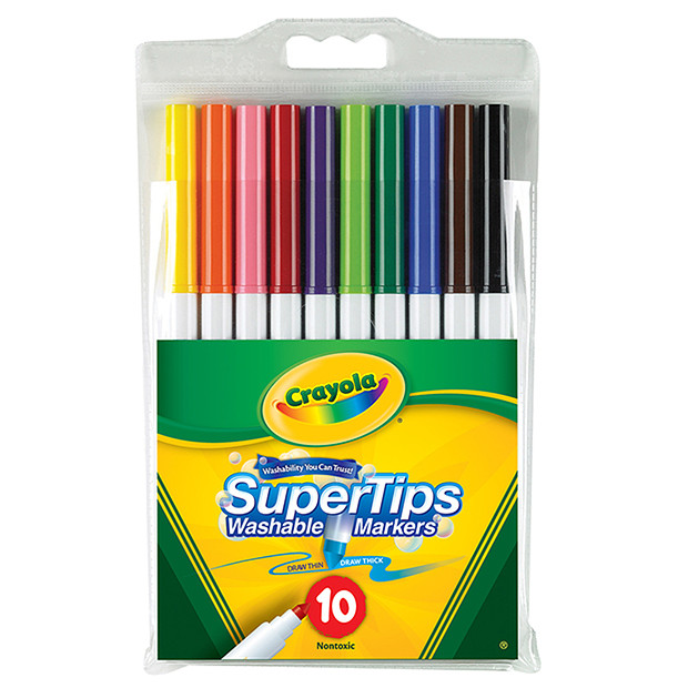 Marker Crayola Washable Supertips 10 (FS)