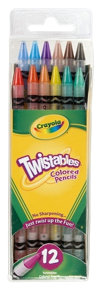 Pencil Coloured Crayola Twistables 12