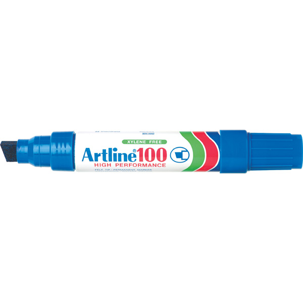 Marker Artline 100 Chisel Tip Blue
