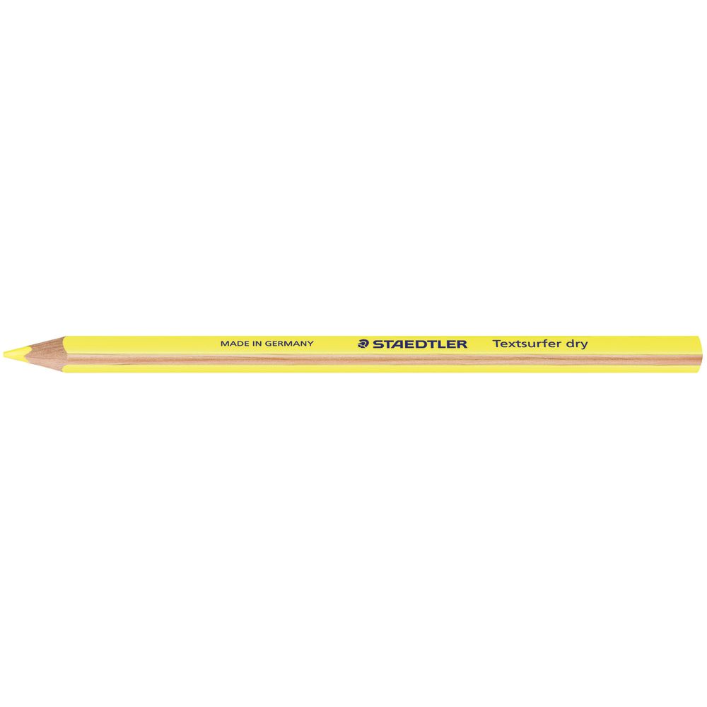 Highlighter Pencil Triangular Staedtler Textsurfer Yellow (FS)