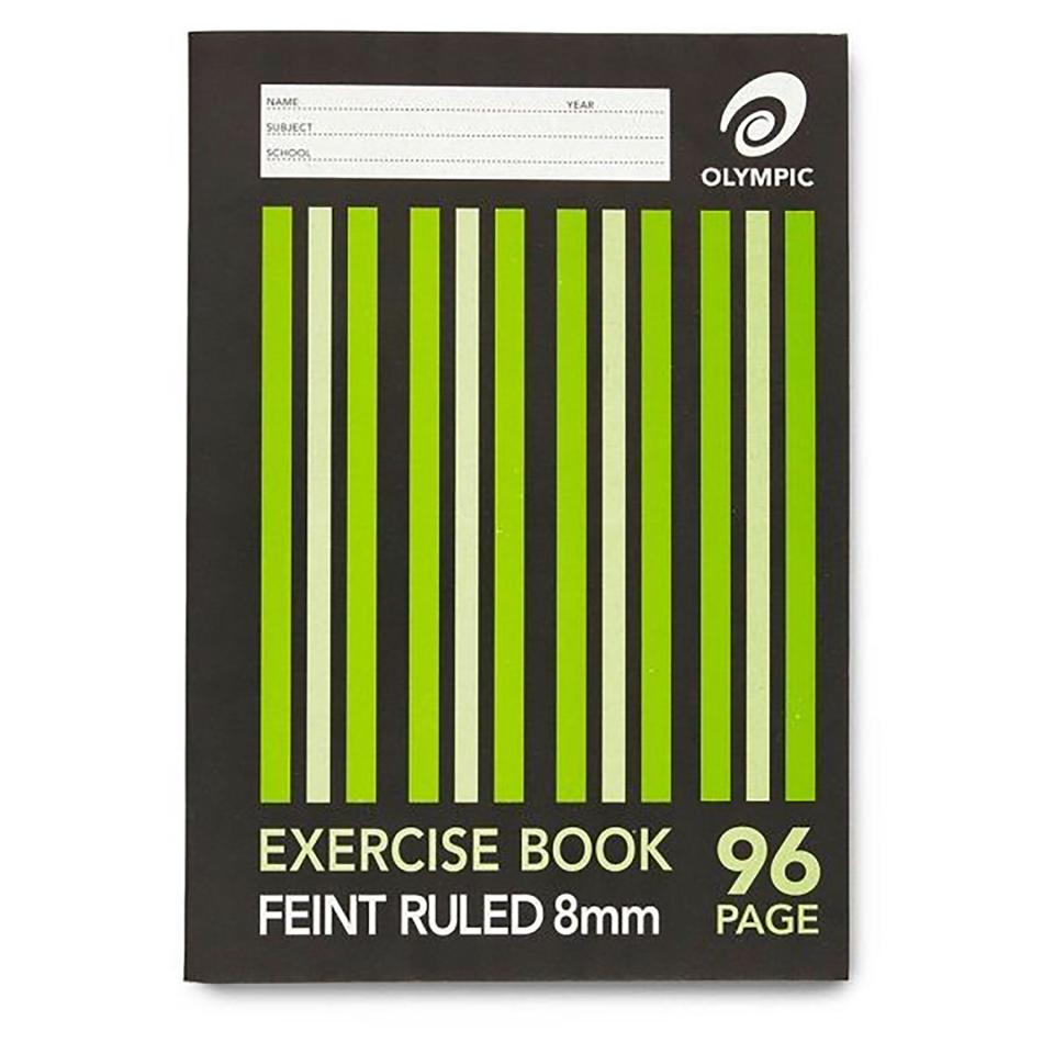 Exercise Book Olympic A4 96 Page 8mm