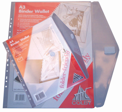 Binder Wallet Colby A3 Folder Friendly Clear (FS)