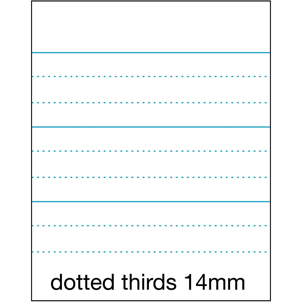 Paper A4 14mm Dotted Thirds Pkt100 FS Ziggies Educational Supplies