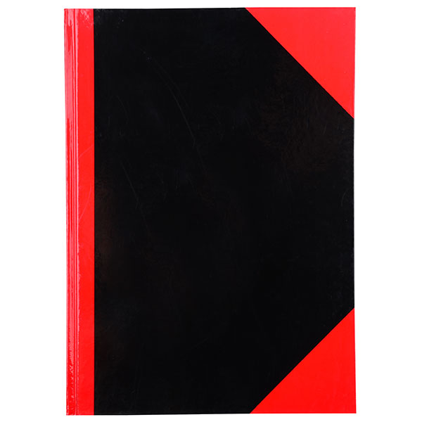 Notebook Cumberland Red & Black Gloss A4 100 Leaf (200pg)