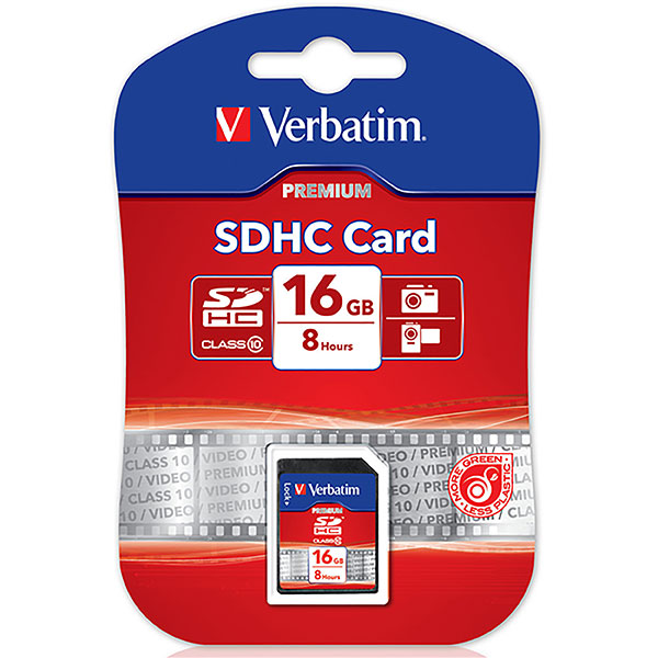 Card Memory Verbatim SDHC 16GB High Capacity (FS)