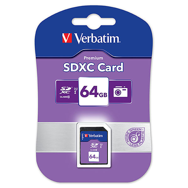 Memory Card Verbatim SDXC 64GB Class 10 UHS-I (FS)