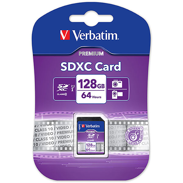 Memory Card Verbatim SDXC 128GB Class 10 (FS)