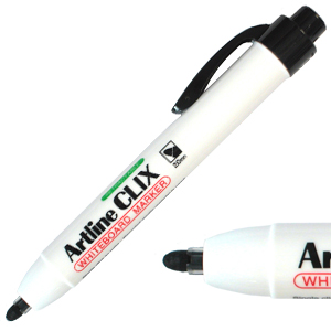 Marker Whiteboard Artline Clix Bullet Black (FS)