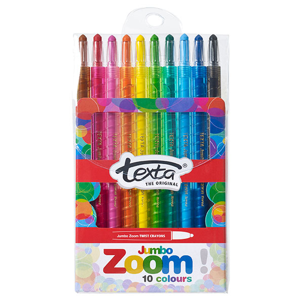 Crayons Texta Zoom Jumbo Wallet 10 (FS)