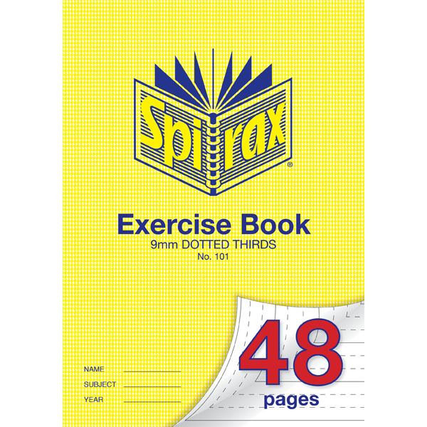 Exercise Book Spirax A4 48 Page 9mm Dotted Thirds