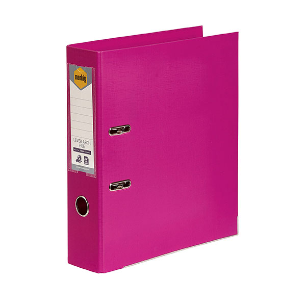 Lever Arch File A4 PE Linen A4 Pink