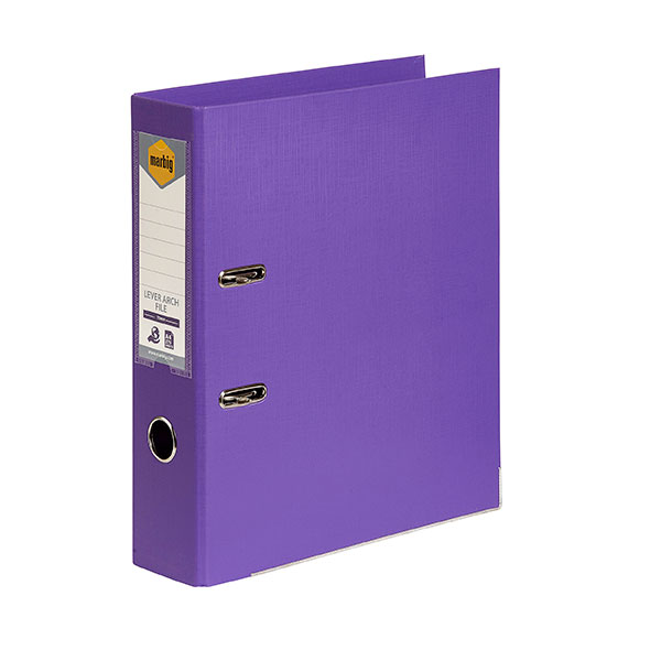 Lever Arch File A4 PE Linen A4 Purple