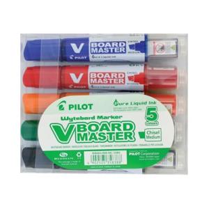 Marker Whiteboard Pilot BeGreen V Board Master Chisel Assorted 5 (FS)