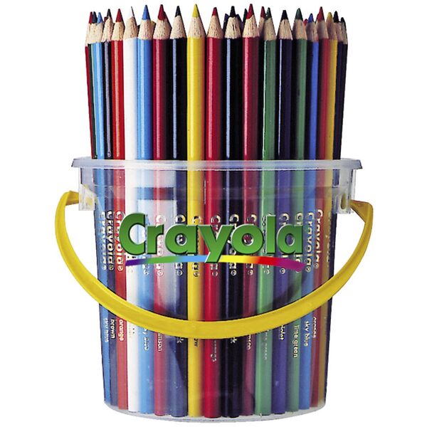 Pencil Coloured Crayola 12 Colours Deskpack Tub 48 (FS)
