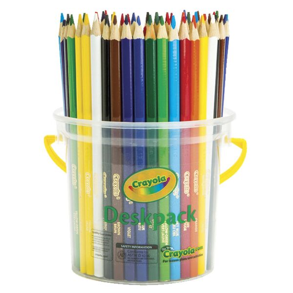 Pencil Triangular Crayola 8 Colours Deskpack Tub 48 (FS)