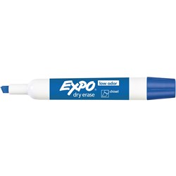 Expo Whiteboard Markers Chisel Tip Blue (FS)